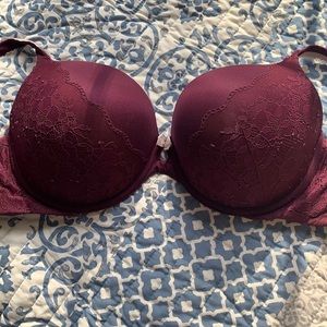 Victoria’s Secret Body by Victoria Perfect Shape Bra 36DD Burgundy